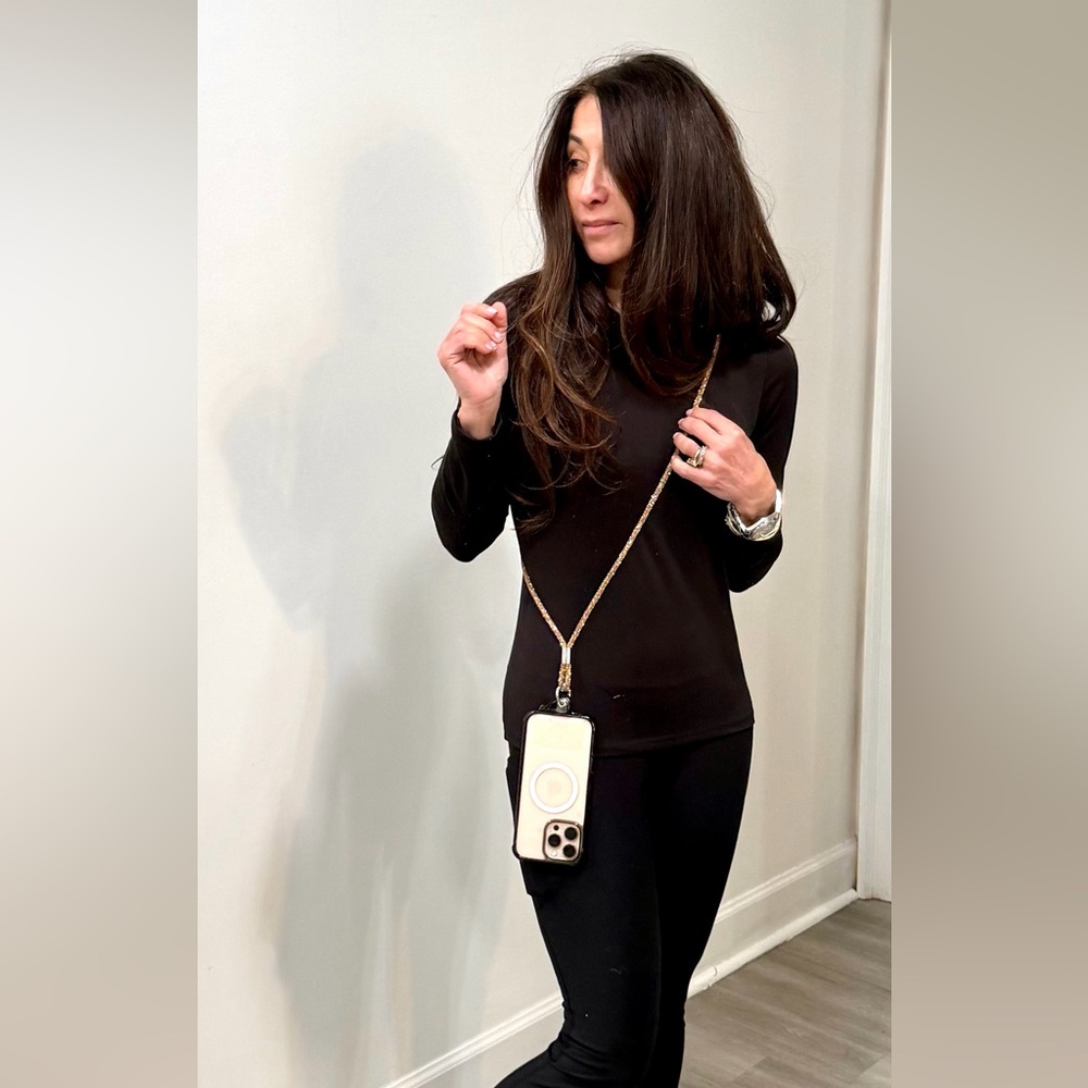 Elegant Bronze Lanyard Necklace for cell phones